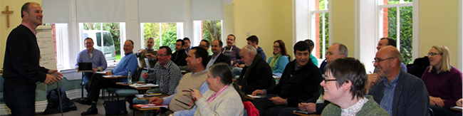 Speaker Ric Thorpe with those who attending the seminar.